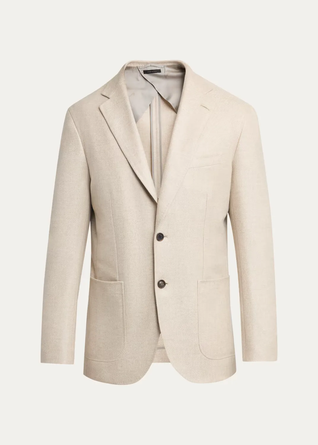 Soffio Cashmere Soft Single-Breasted Sport Coat by Brioni