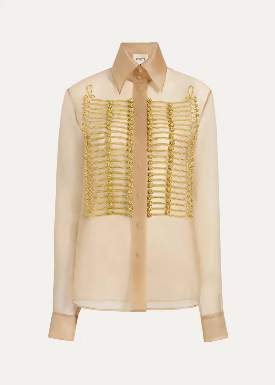 Ivy Beaded Silk Shirt
