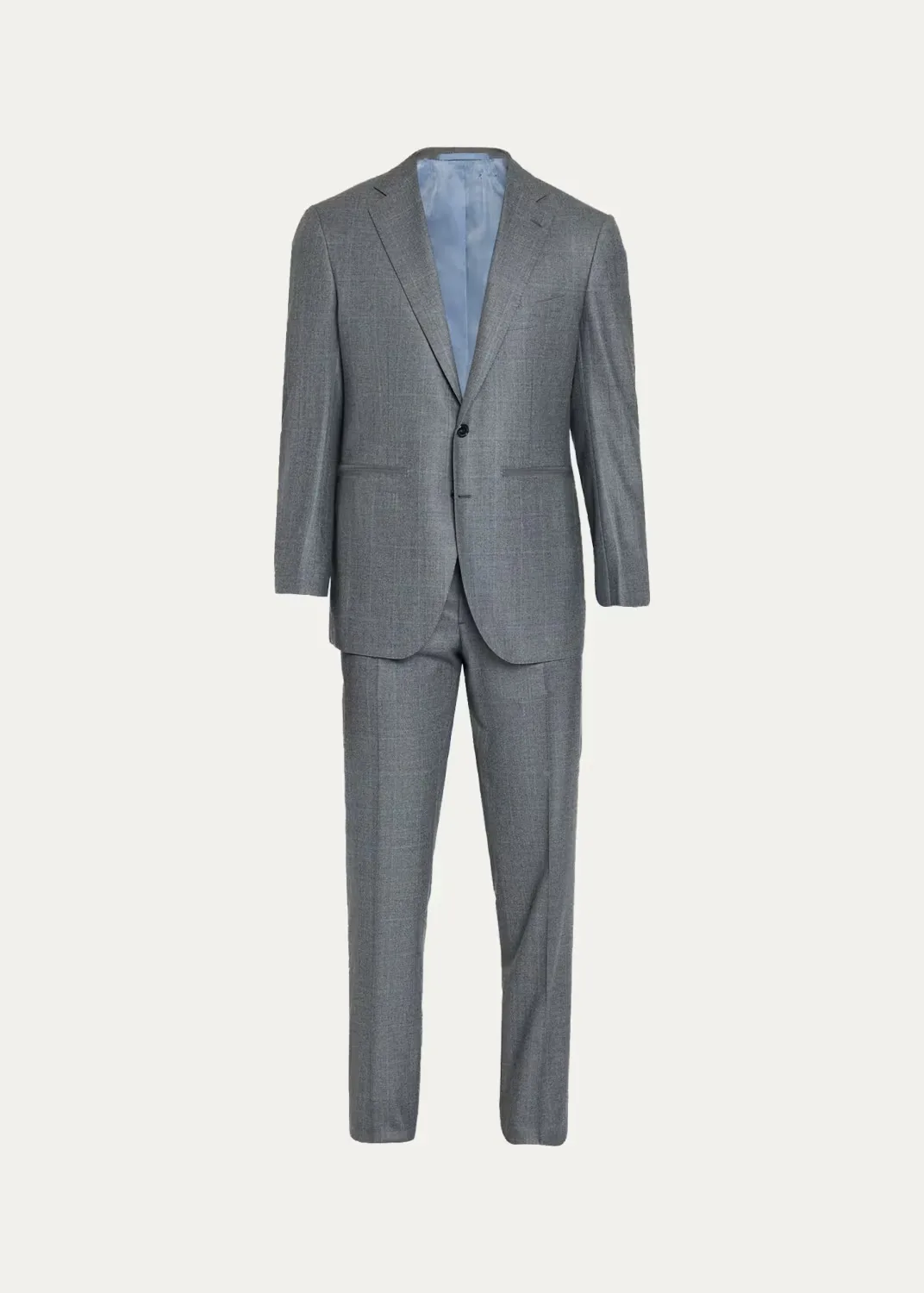 Plaid Wool Suit by Cesare Attolini