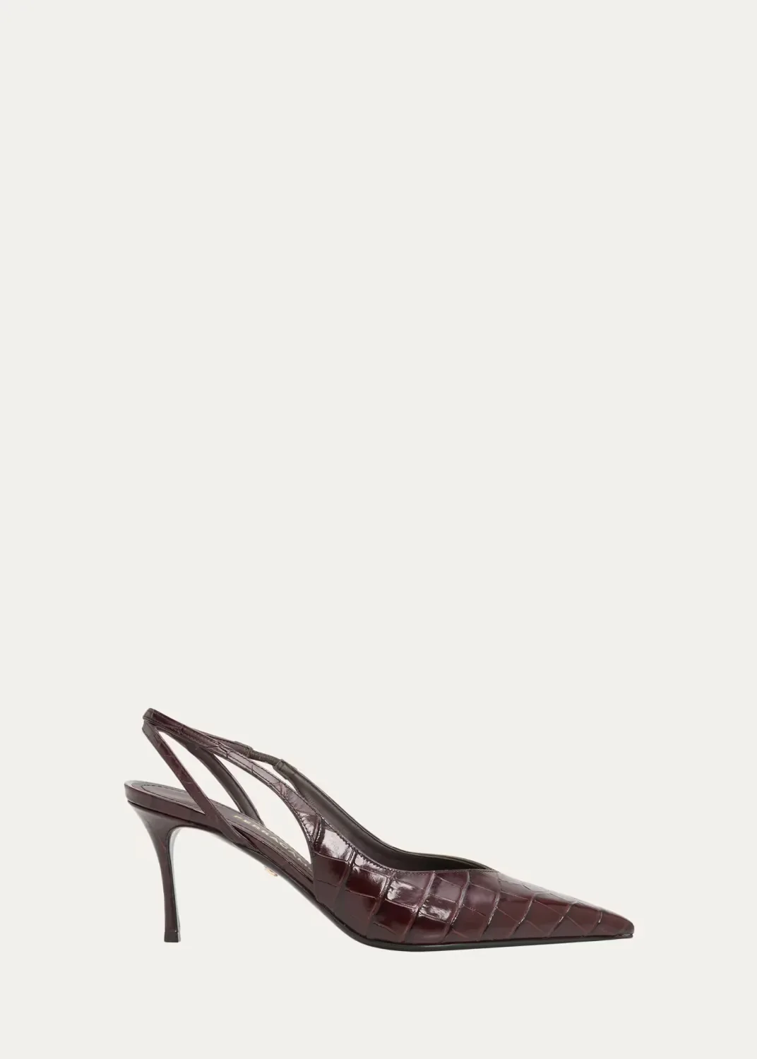 Dafne 70MM Croc-Embossed Slingback Pumps by Ferragamo