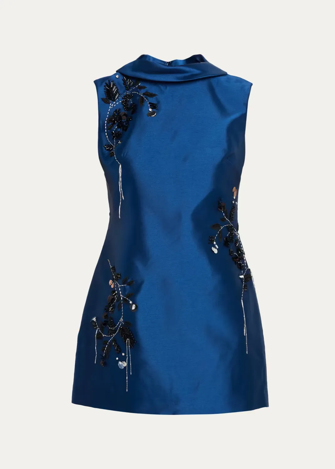 Renza Embellished Satin Mini Dress by SIMKHAI