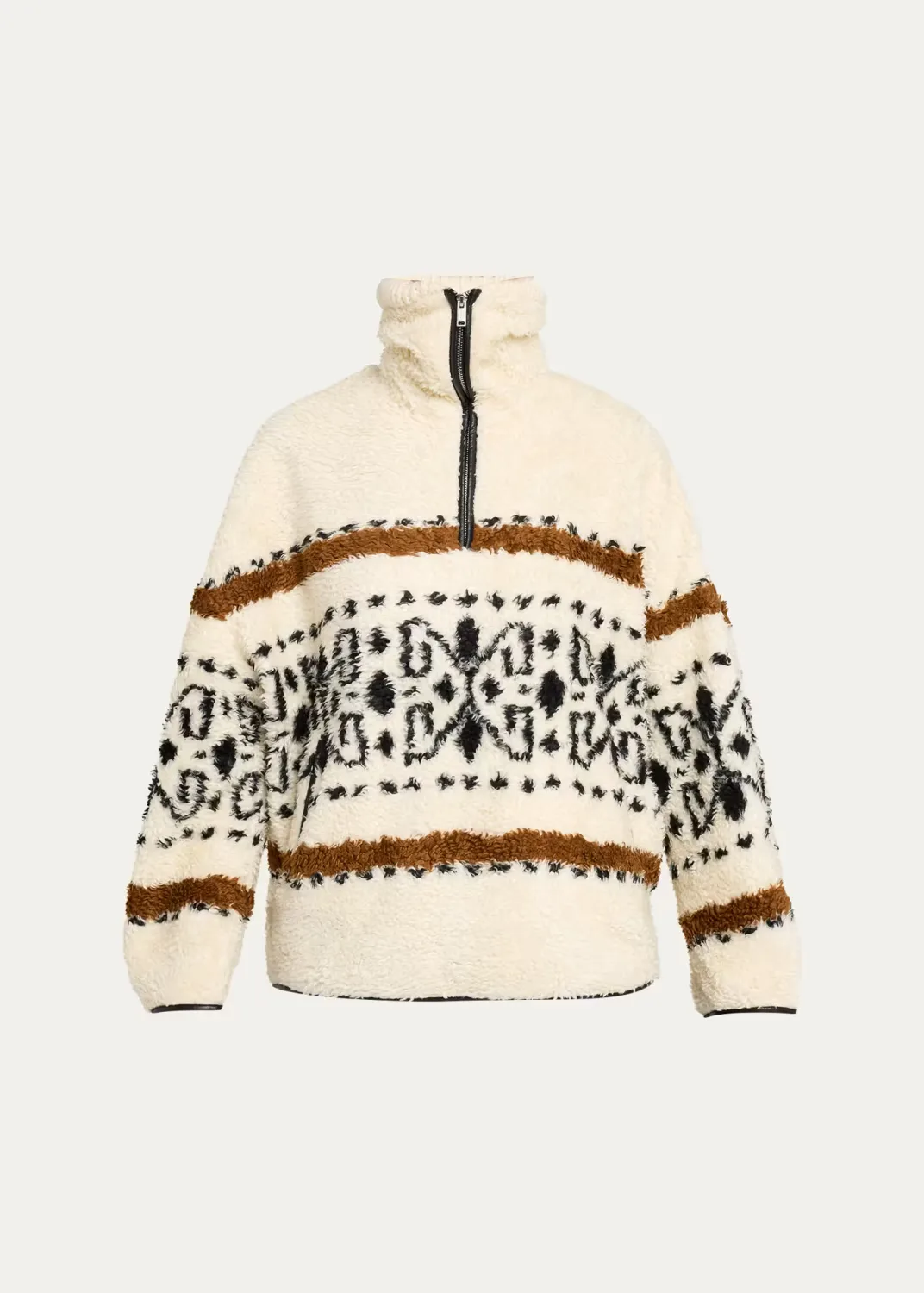 Marner Fair Isle Fleece Pullover by Étoile Isabel Marant