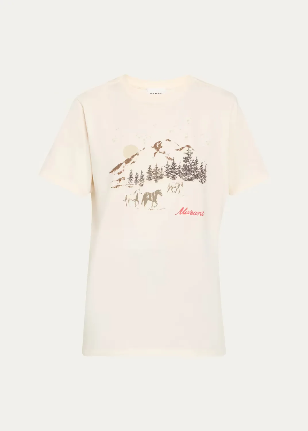 Zewel Graphic Crewneck T-Shirt by Étoile Isabel Marant