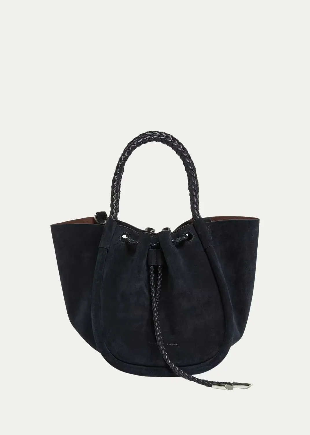 Small Ruched Suede Tote Bag by Proenza Schouler