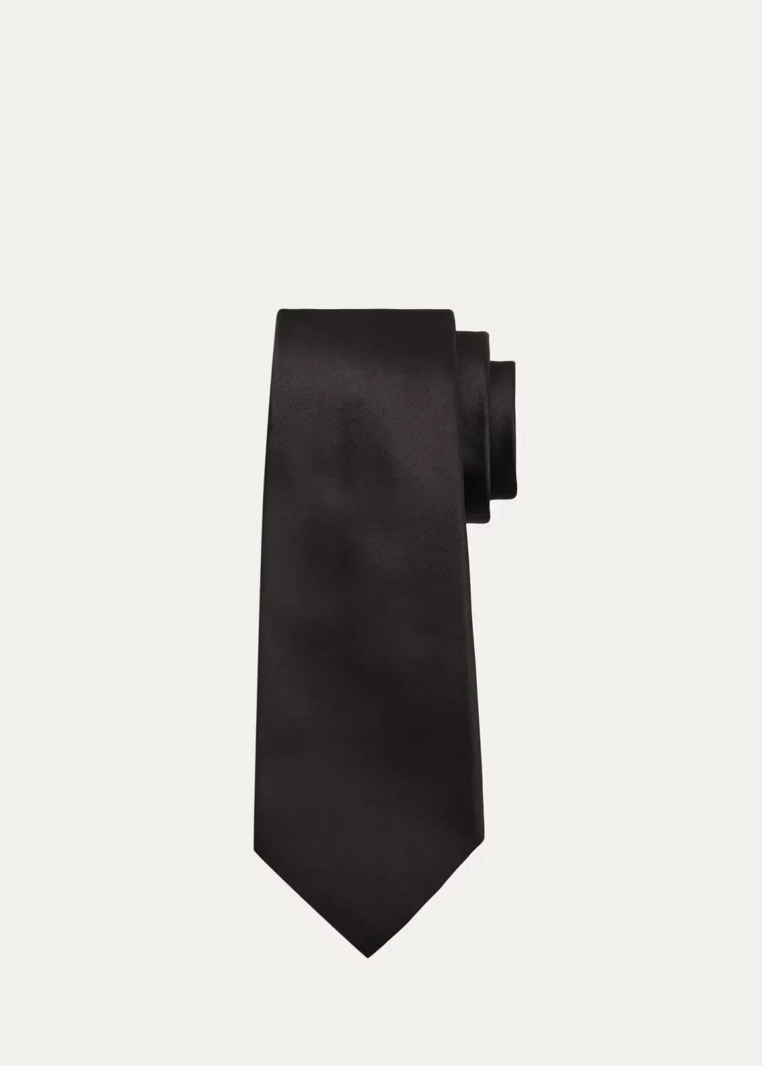 Solid Silk 7-Fold Tie by Kiton