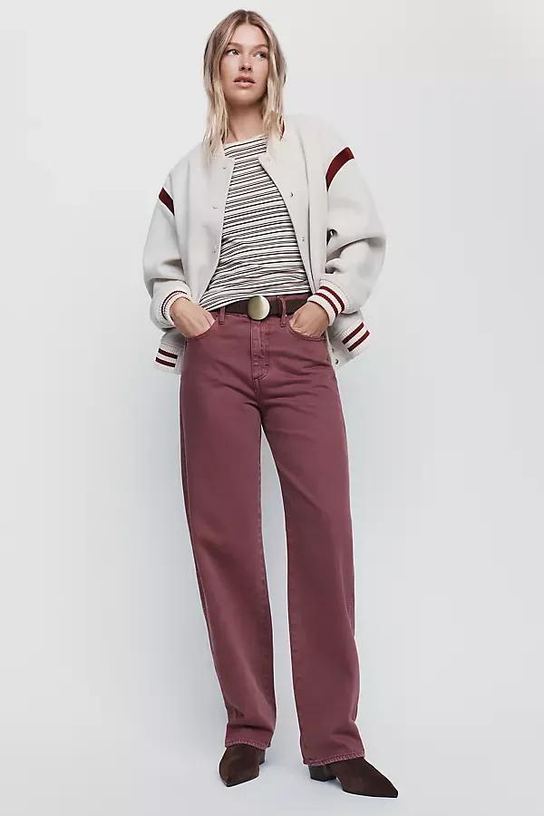 Billie High Rise Straight Relaxed Jeans by AMO
