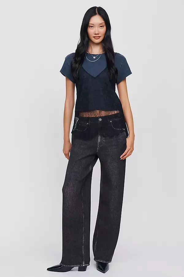 Miramar Mallow High Rise Wide Leg Jeans by rag & bone