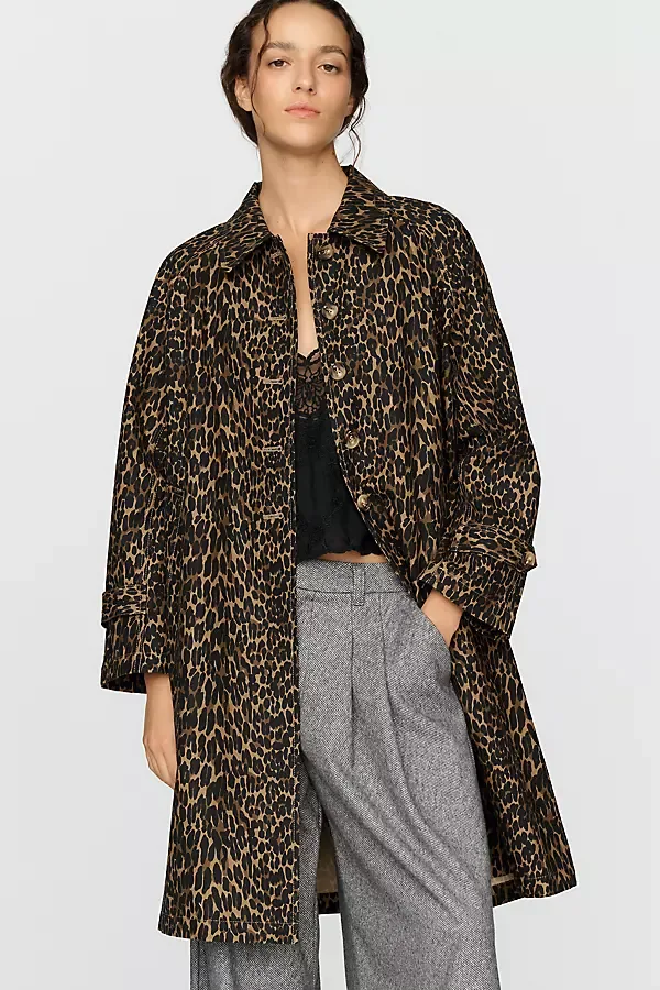 100% Cotton Trench Coat Jacket by The Great