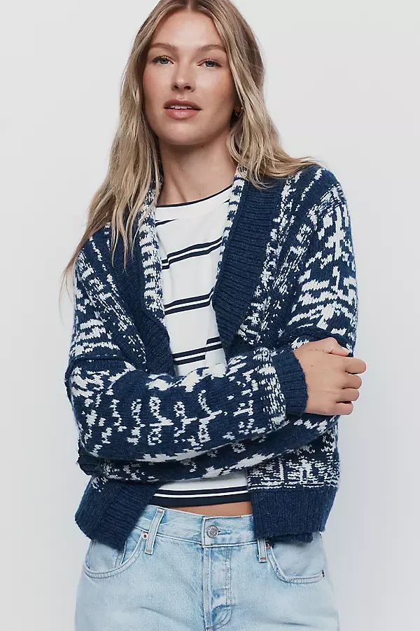 Cotton Wool Blend Cardigan by Pilcro