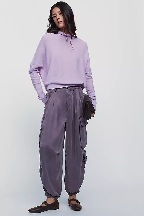 Cleo Mid-Rise Balloon Cargo Pants by Pilcro