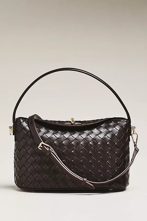 Lana Woven Shoulder Bag by Melie Bianco