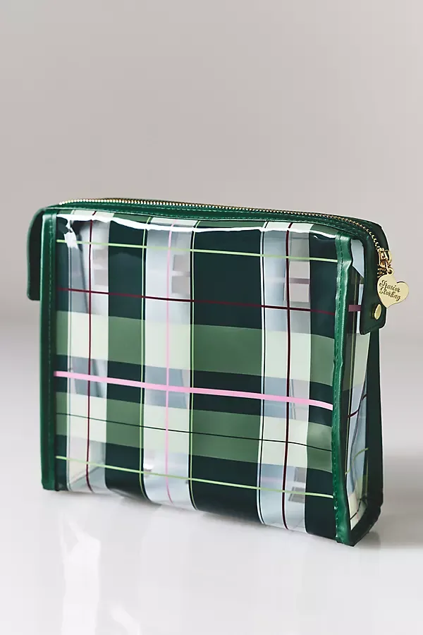 Frasier Sterling Clear Medium Square Makeup Bag by Anthropologie