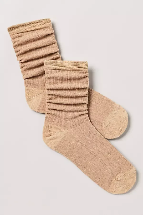 Cotton Cashmere Crew Socks by Stems