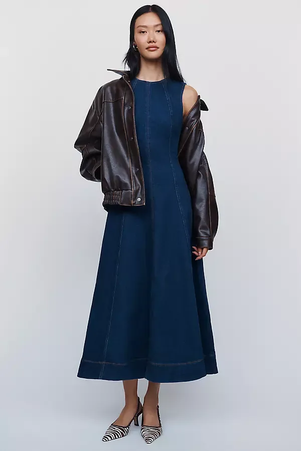 Cecilia Denim Maxi Dress by Reformation