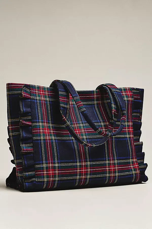 Scottie Ruffled Tote Bag by Shiraleah