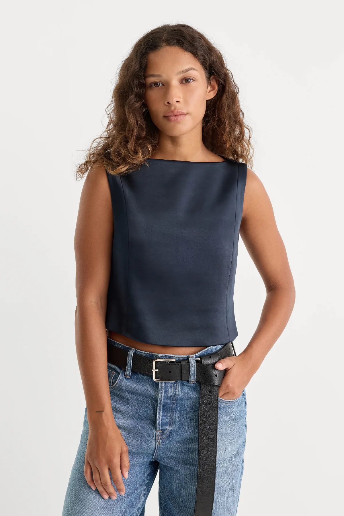 The Satin Top by Khloé Kardashian by GOOD AMERICAN