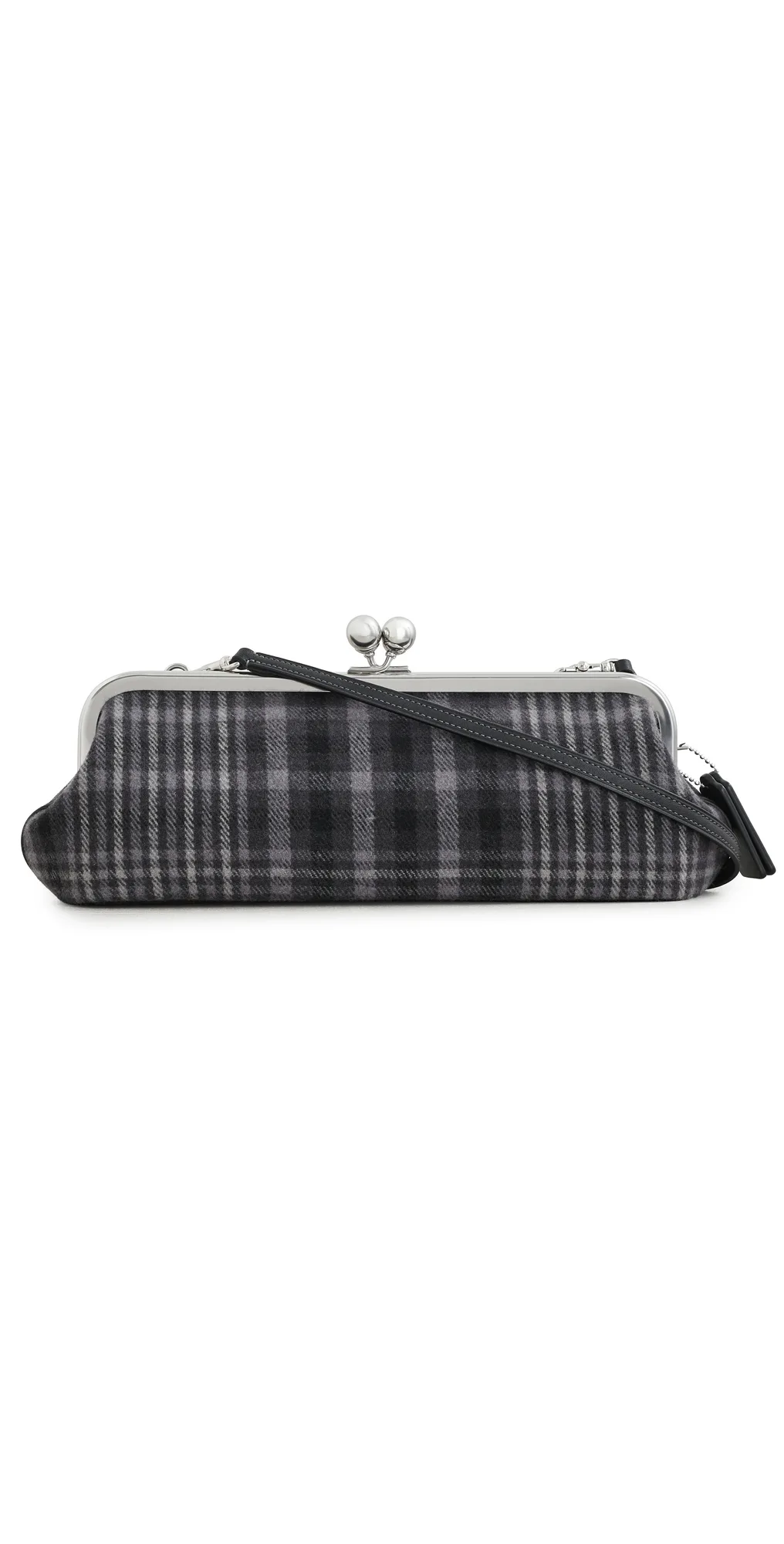 Runway Plaid Kisslock Frame Shoulder Bag by Coach