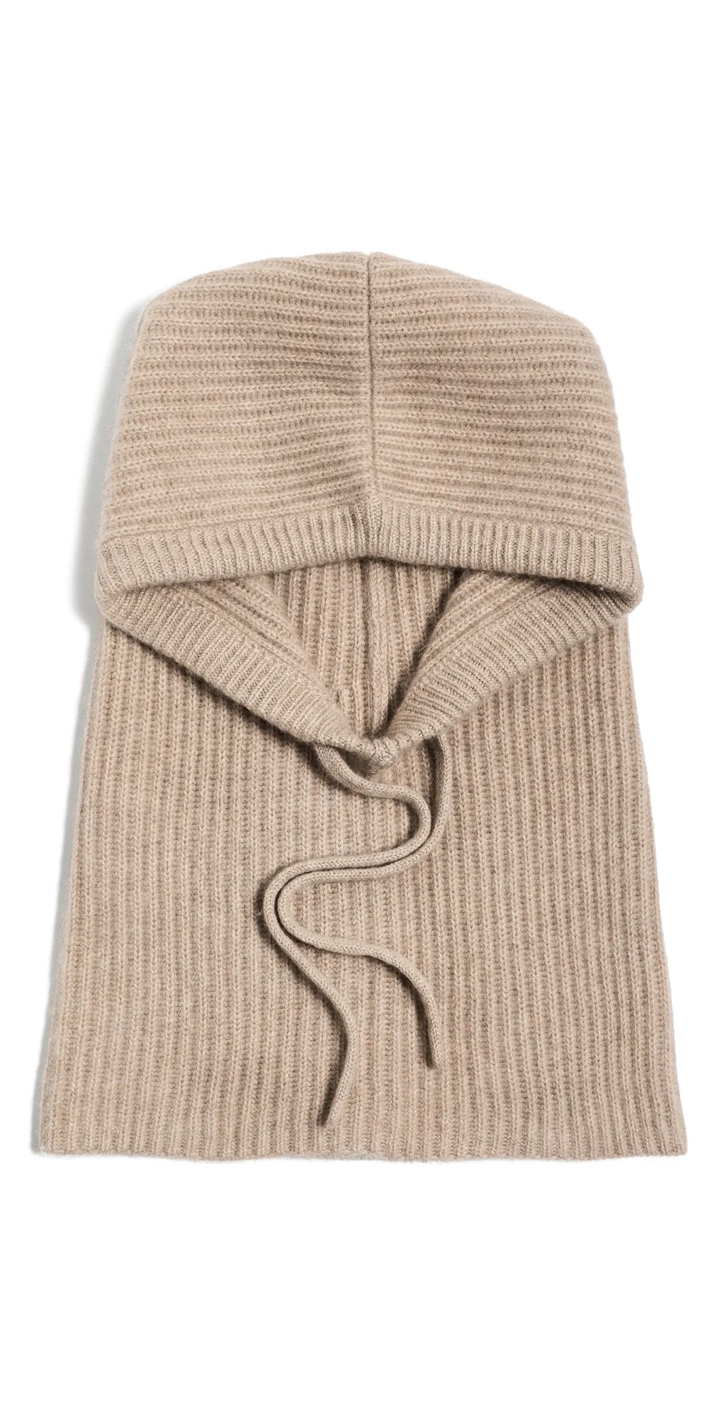 Cashmere Ribbed Balaclava by White & Warren