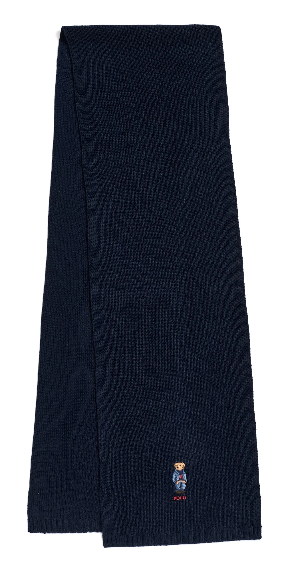 Solid Denim Bear Scarf by Polo Ralph Lauren