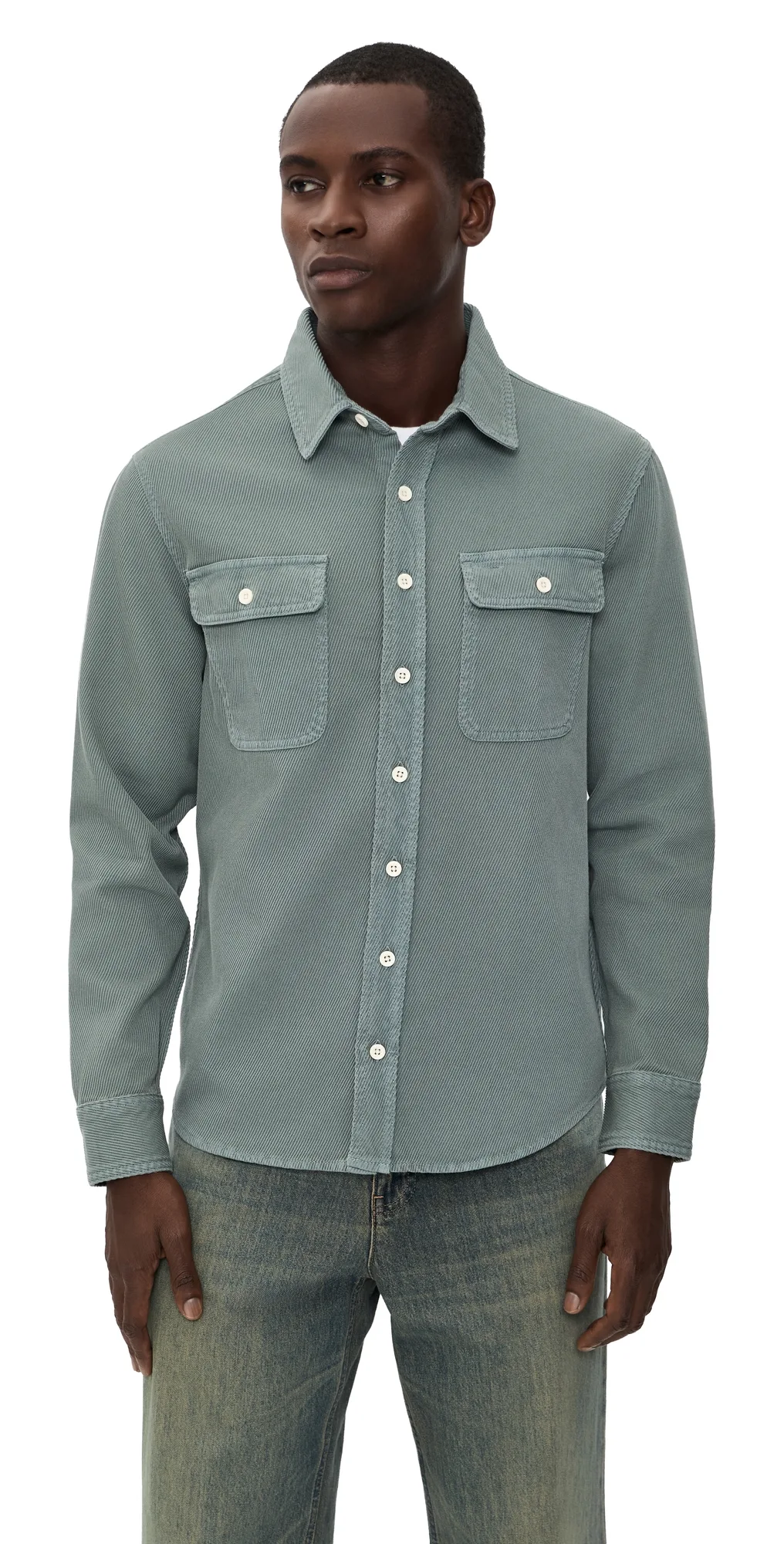 The Ledge Shirt in Deep Sea Twill