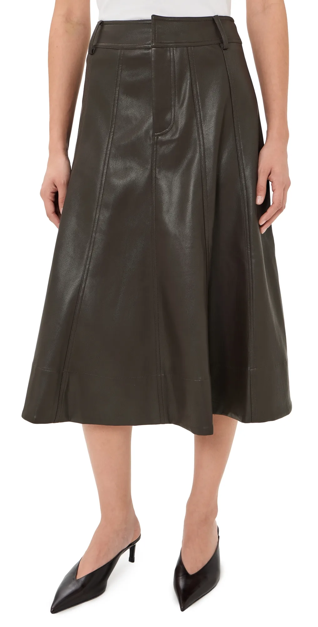 Zhuri Faux Leather Skirt by ASTR