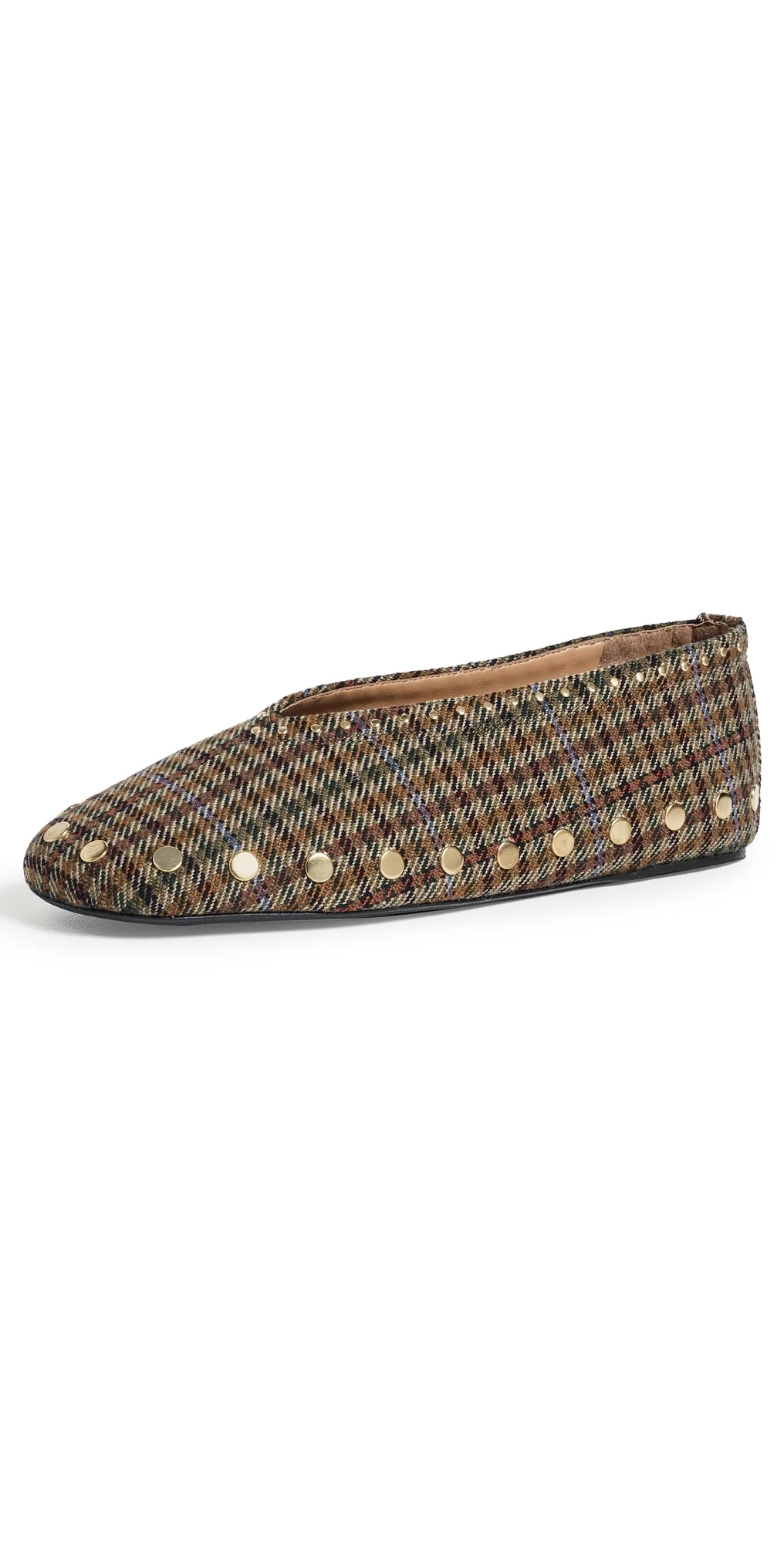 Jenny Heavy Twill Ballerina Flats by GANNI