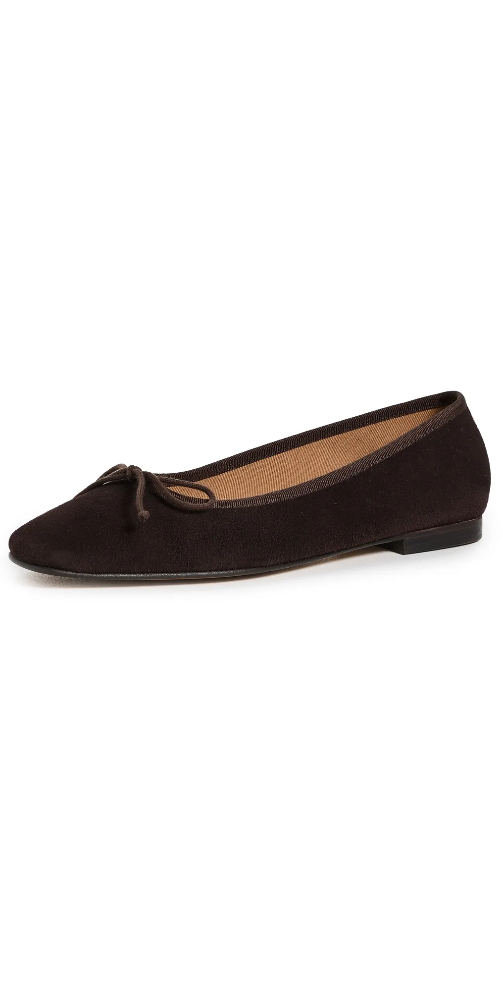 The Fonteyn Flats Espresso Suede by Margaux