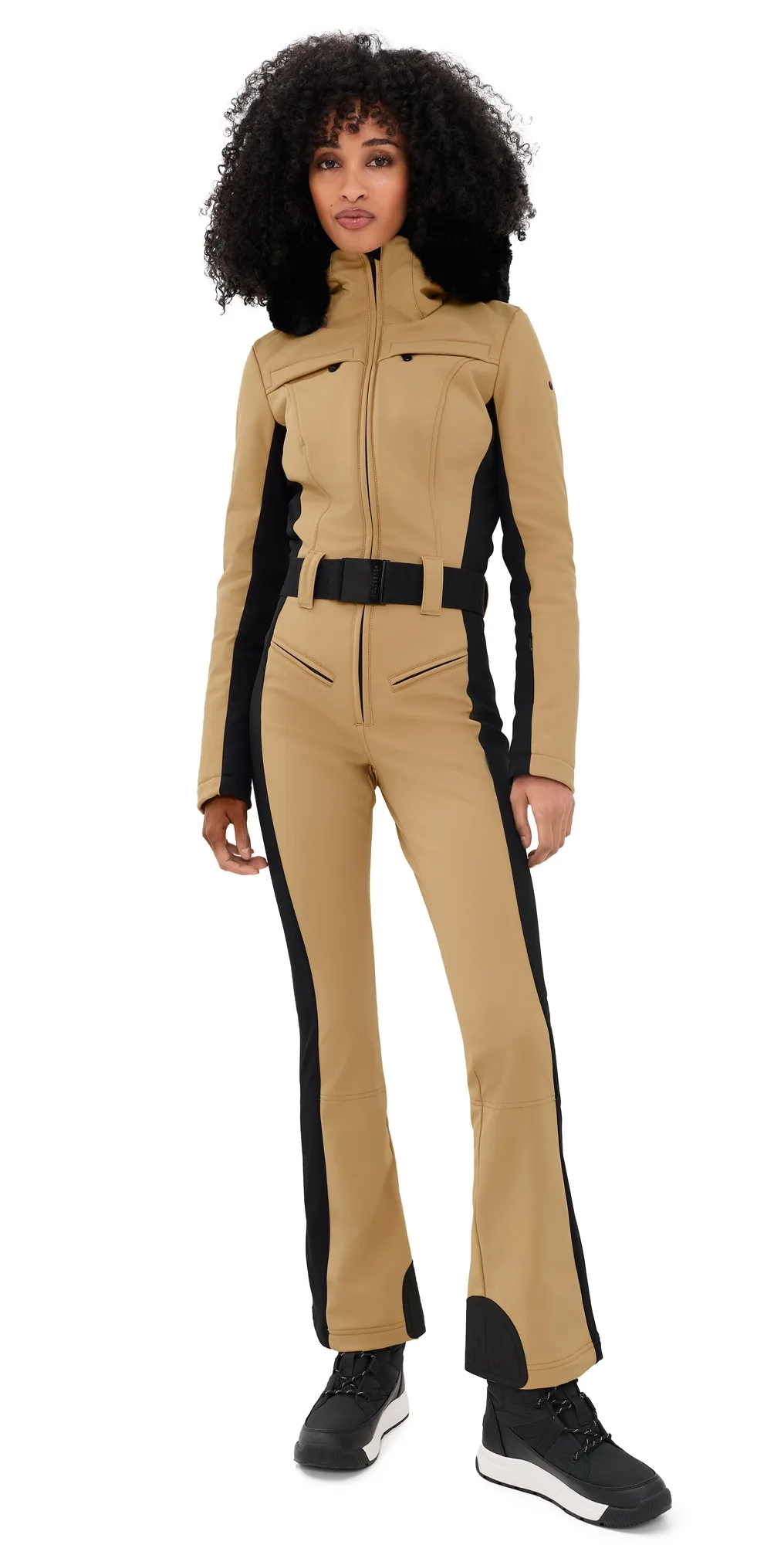 Parry Long Faux Fur Border Ski Suit by Goldbergh