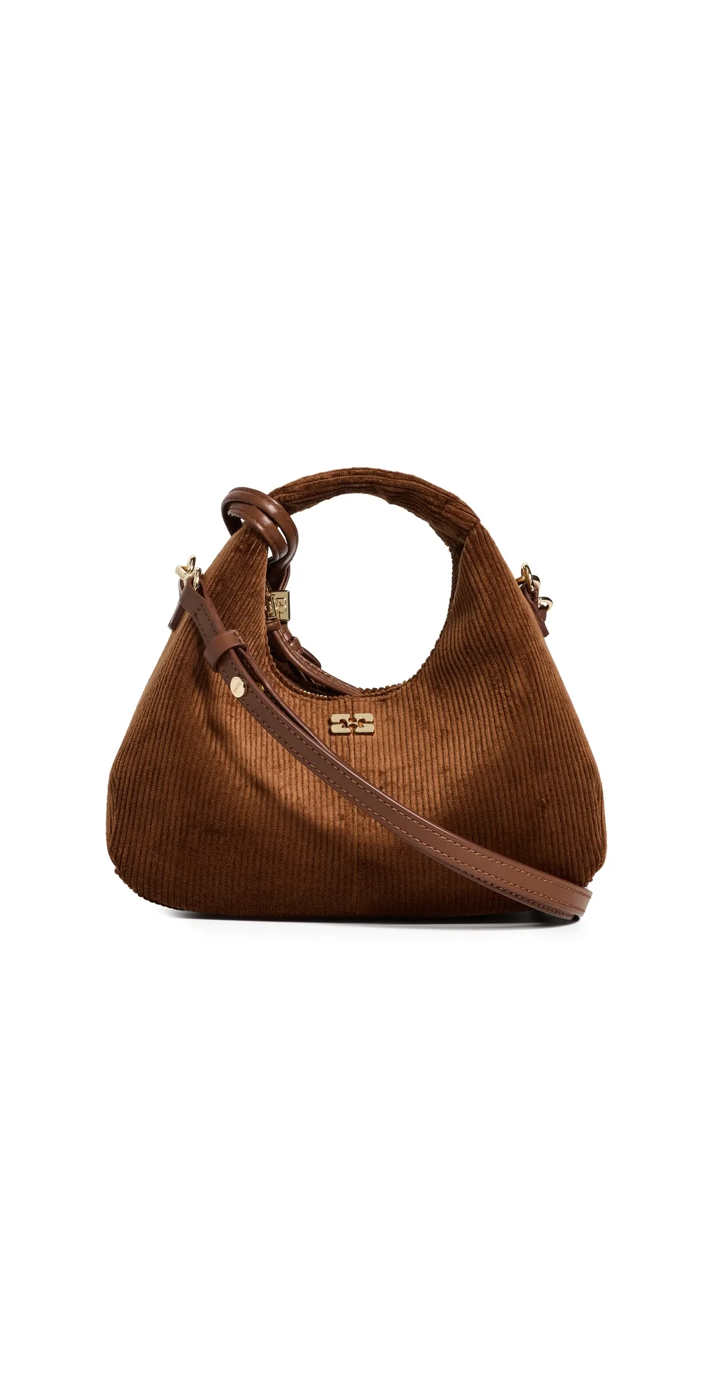 Corduroy Mini Hobo Bag by GANNI