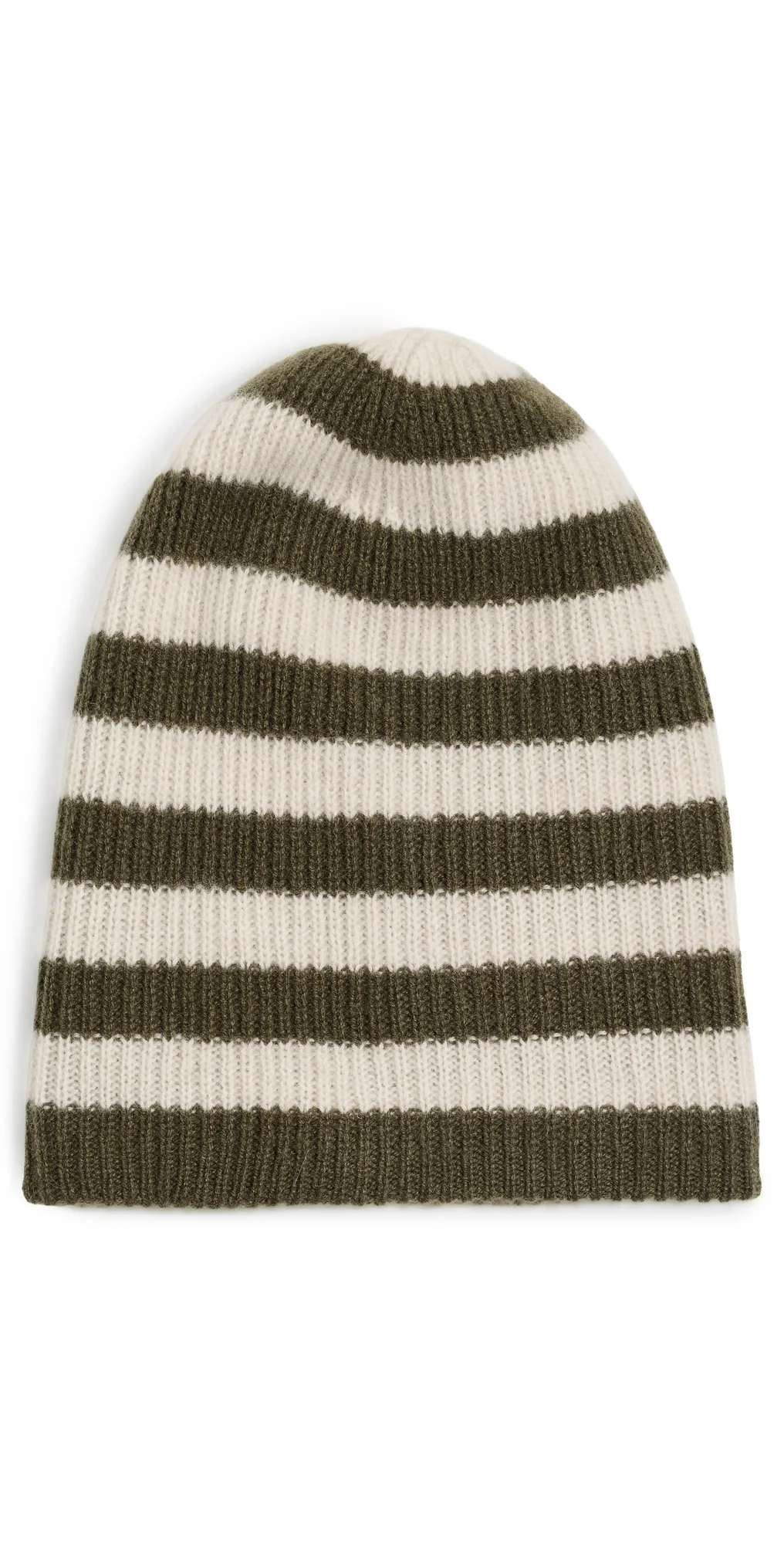 Cashmere Striped Beanie by White & Warren