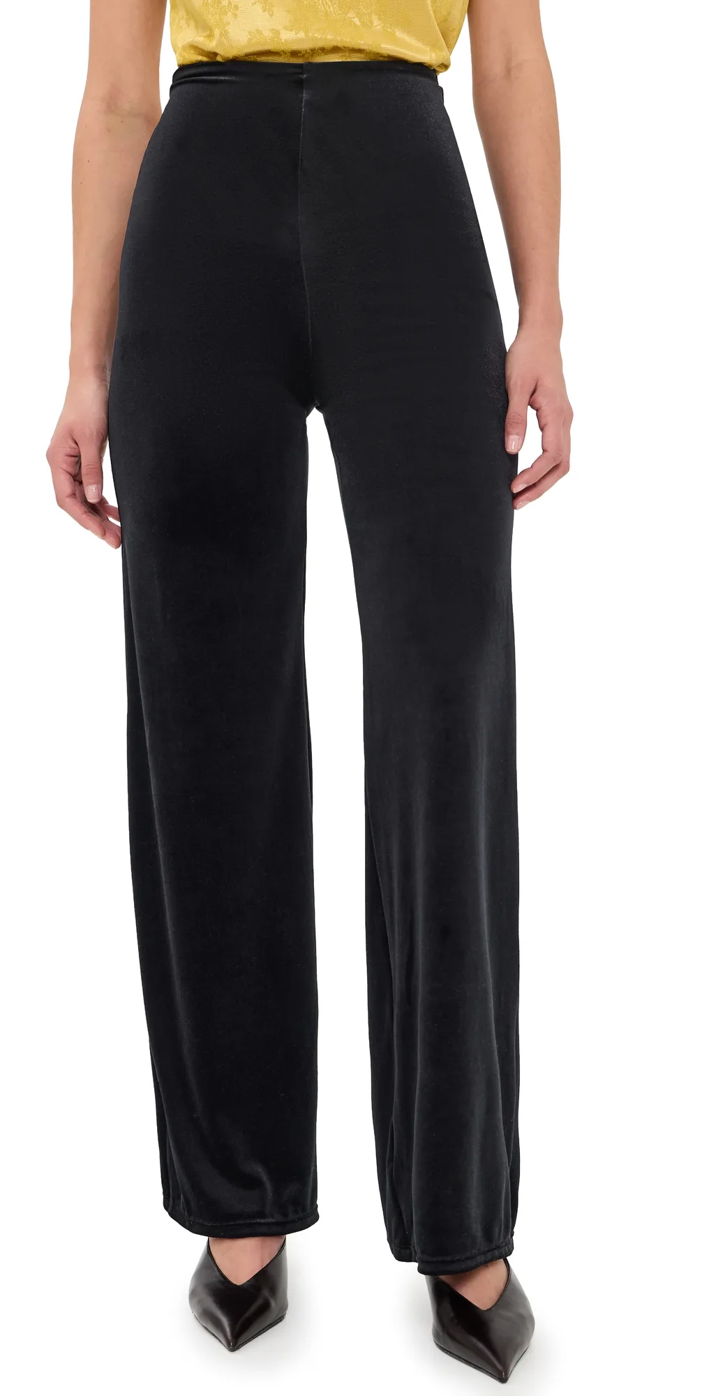 Velvet Wide Leg Pants by Commando