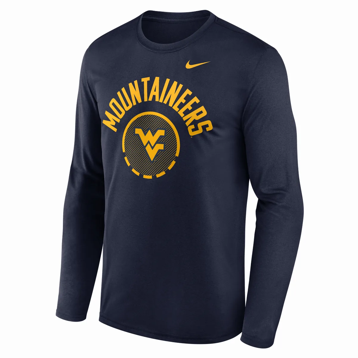 West Virginia Courtside Dri-FIT College Long-Sleeve T-Shirt
