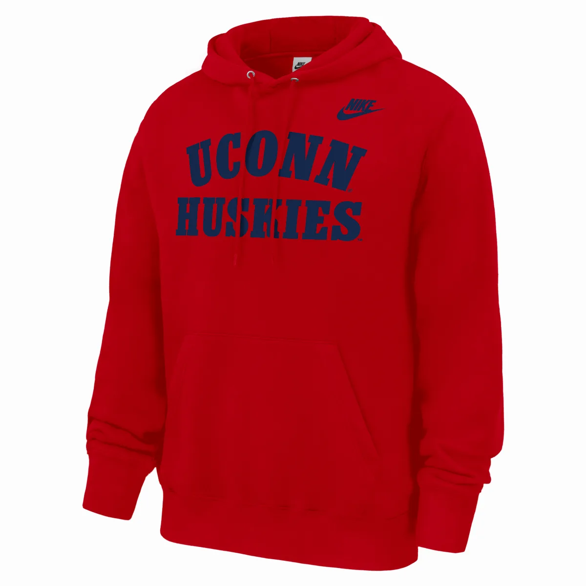 Connecticut Huskies Club Football Fleece Pullover Hoodie by Nike