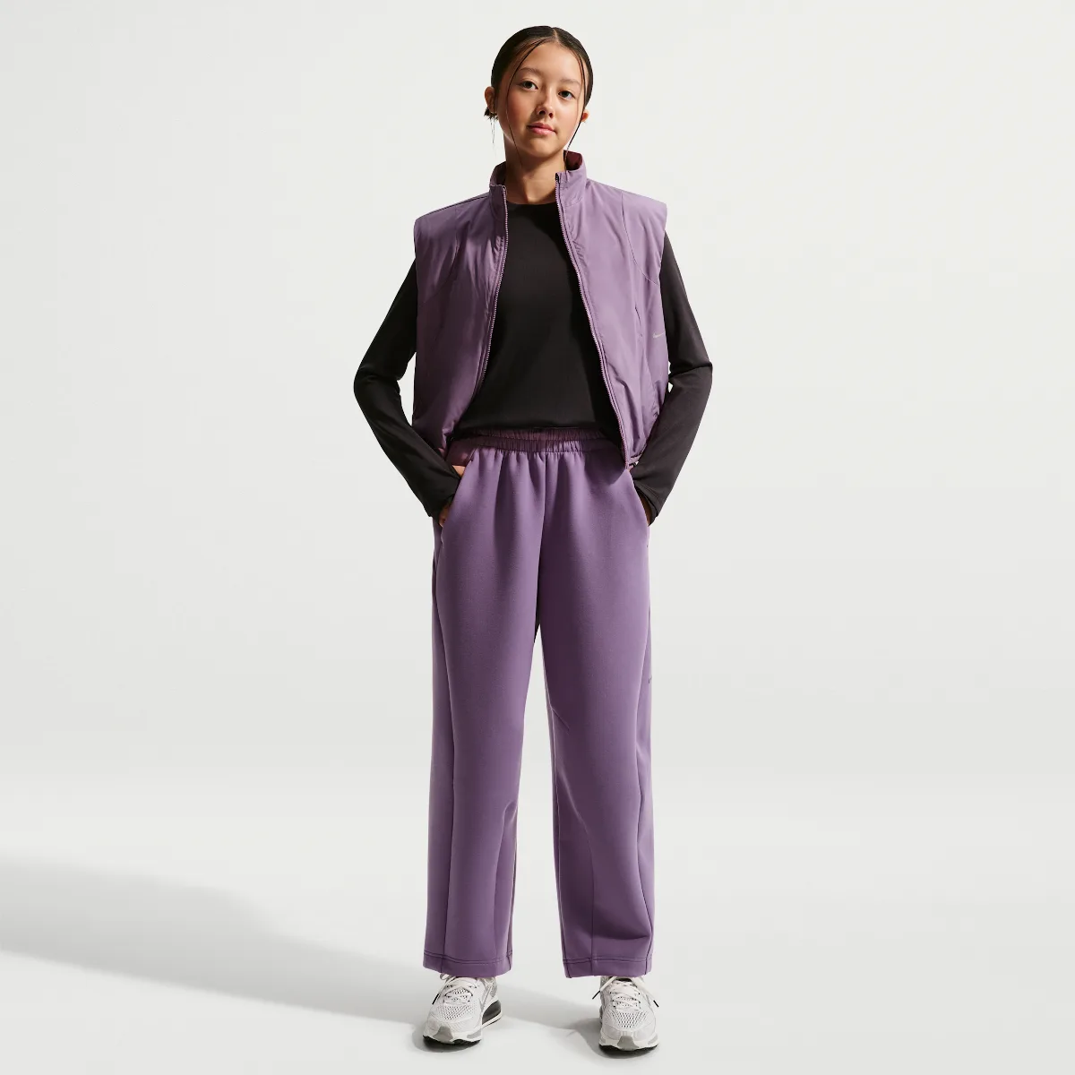 Mavn Girls Therma-FIT High-Waisted Knit Pants by Nike
