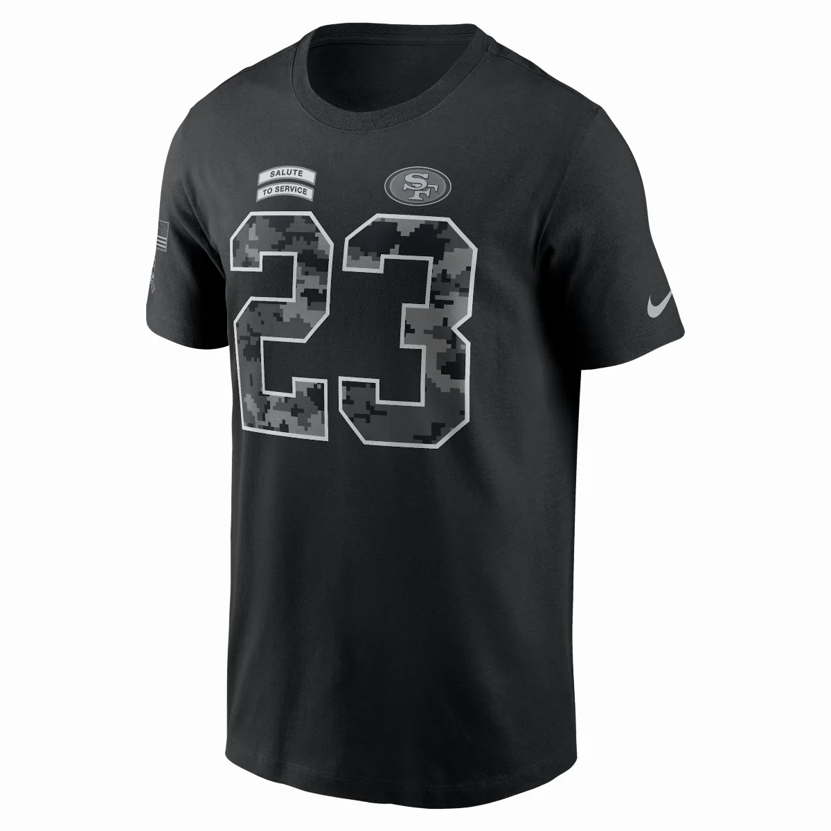 Christian McCaffrey San Francisco 49ers Salute to Service NFL T-Shirt by Nike