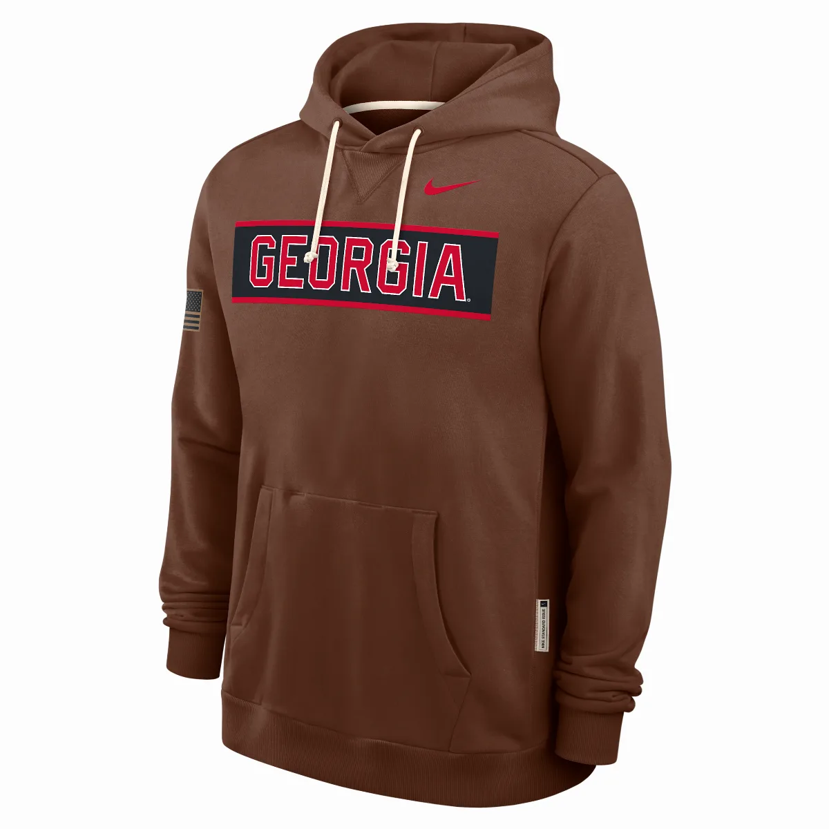 Georgia 2026 Military Appreciation Standard Issue Dri-FIT College Pullover Hoodie