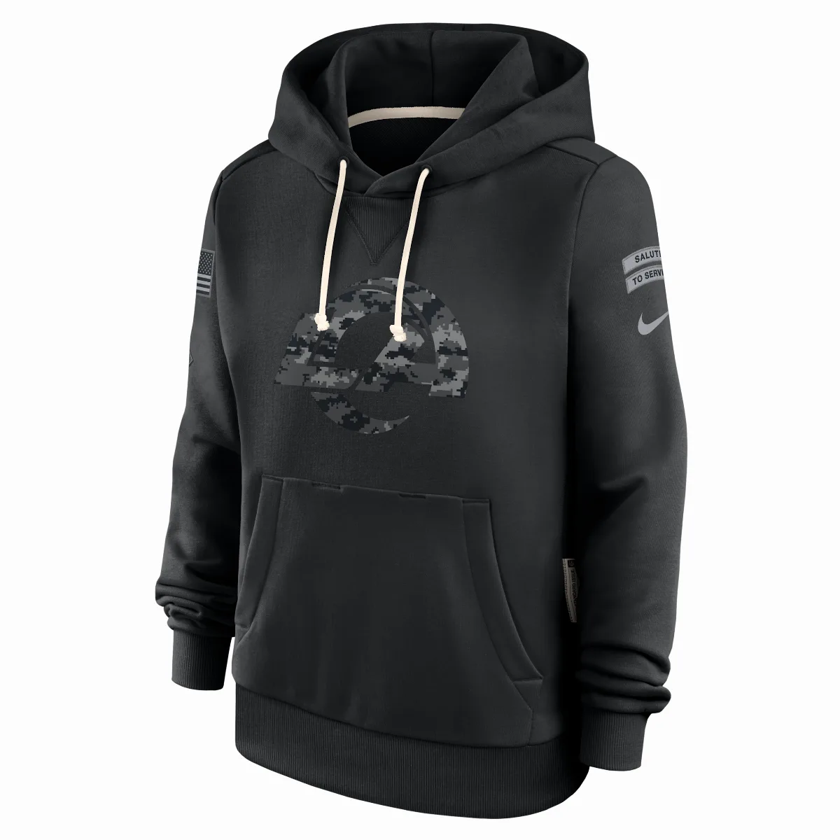 Los Angeles Rams Salute to Service Sideline Dri-FIT NFL Pullover Hoodie by Nike