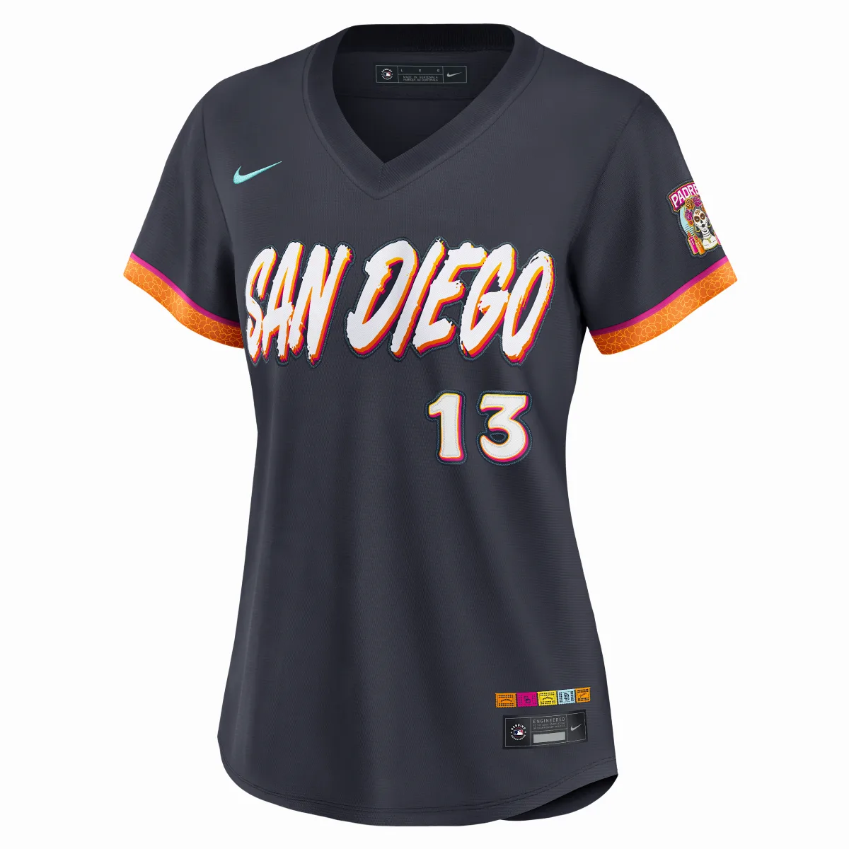 Manny Machado San Diego Padres City Connect MLB Stadium Jersey by Nike