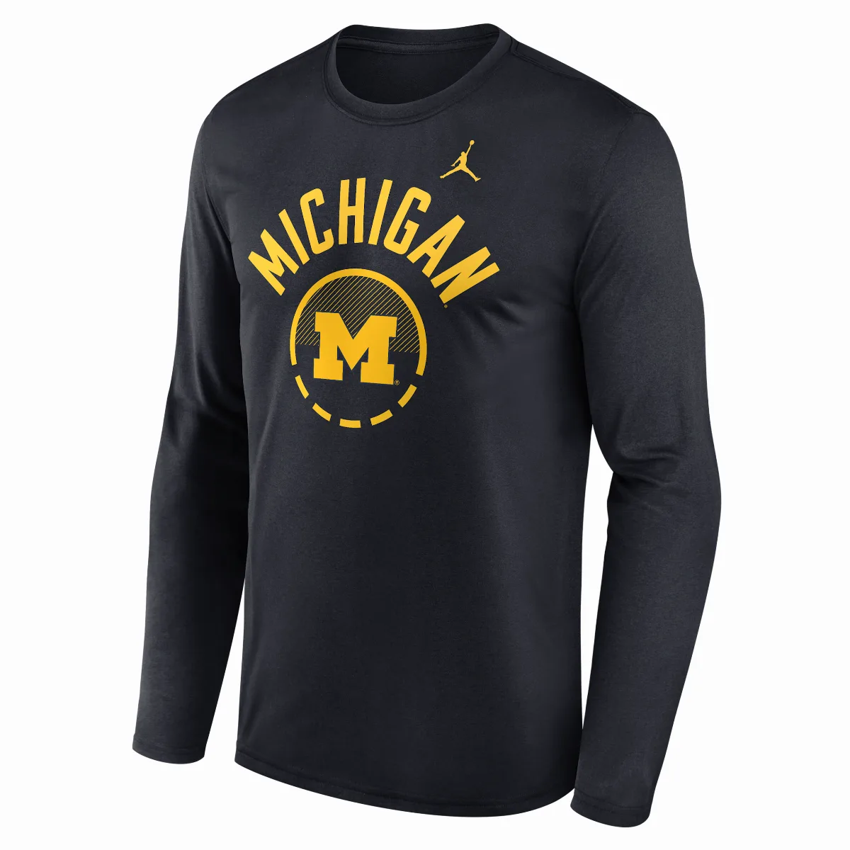 Michigan Courtside Jordan Brand Dri-FIT College Long-Sleeve T-Shirt by Jordan