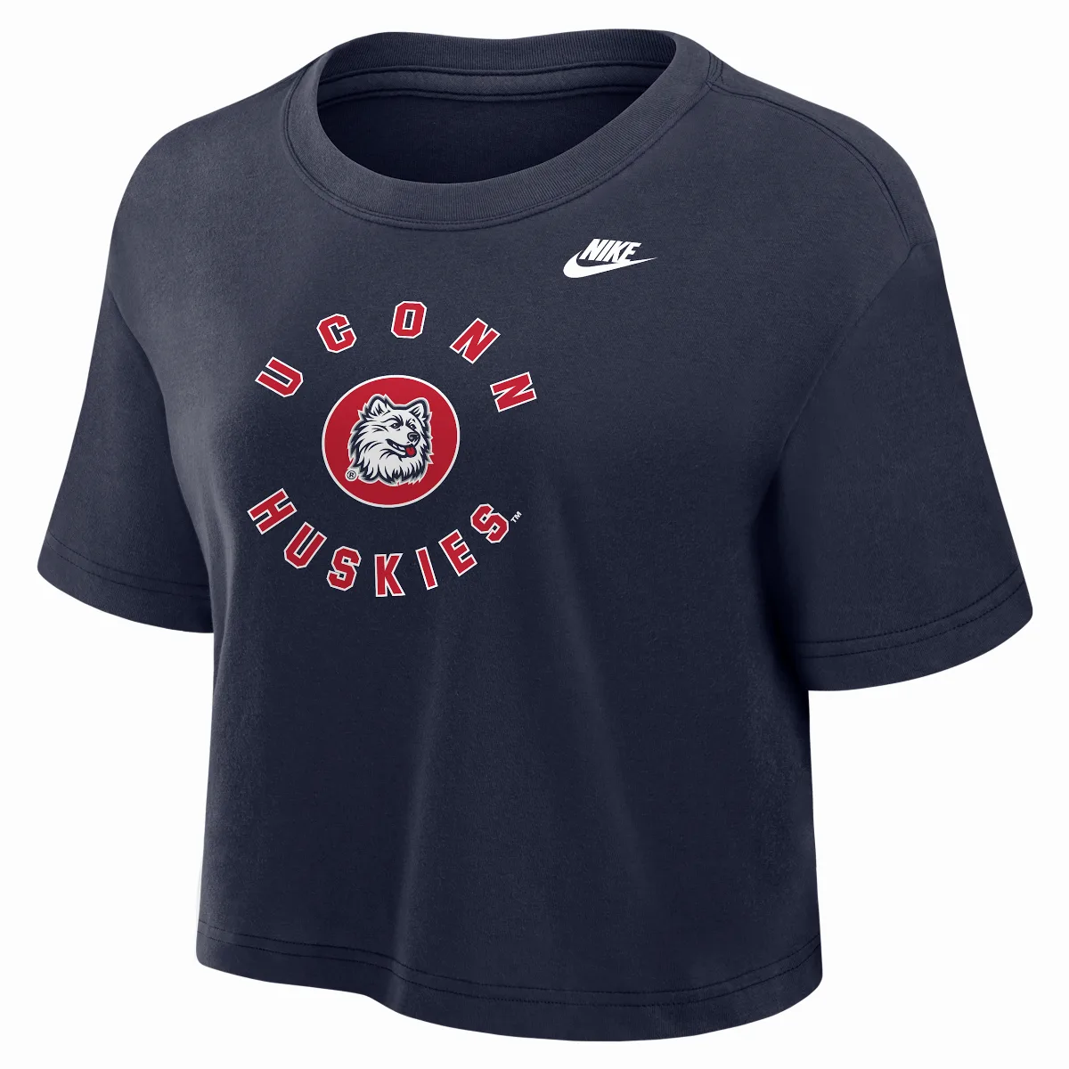 Connecticut Huskies Dri-FIT Cropped T-Shirt by Nike
