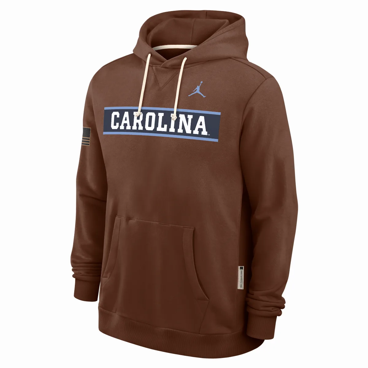 North Carolina 2026 Military Appreciation Standard Issue Jordan Brand Dri-FIT College Pullover Hoodie by Jordan