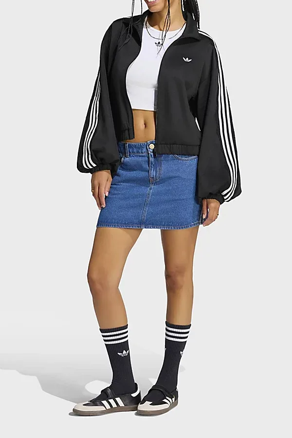 Adidas Originals Archive Lace Trim Oversized Track Jacket by adidas