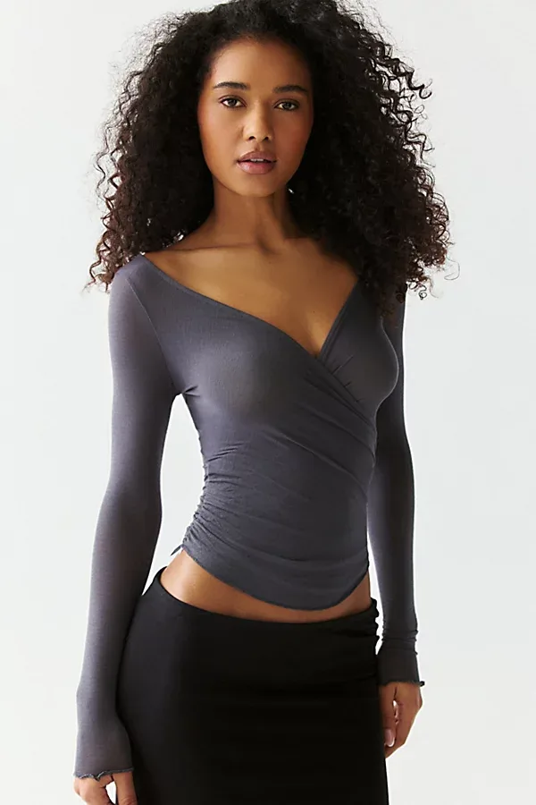 Out From Under All Wrapped Up Surplice Long Sleeve Top