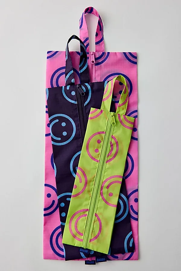 BAGGU 3D Zip Pouch Set by Baggu