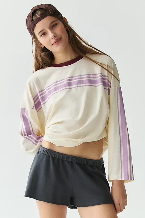 BDG Boxy Long Sleeve Spill the Tee