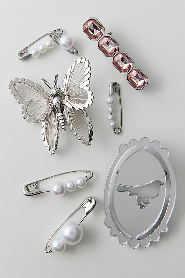 Picture Perfect Safety Pin Brooch Set by Urban Outfitters