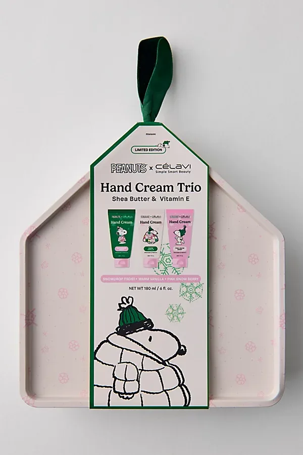 Clavi x Peanuts Hand Cream Trio Tin Gift Set by Clavi