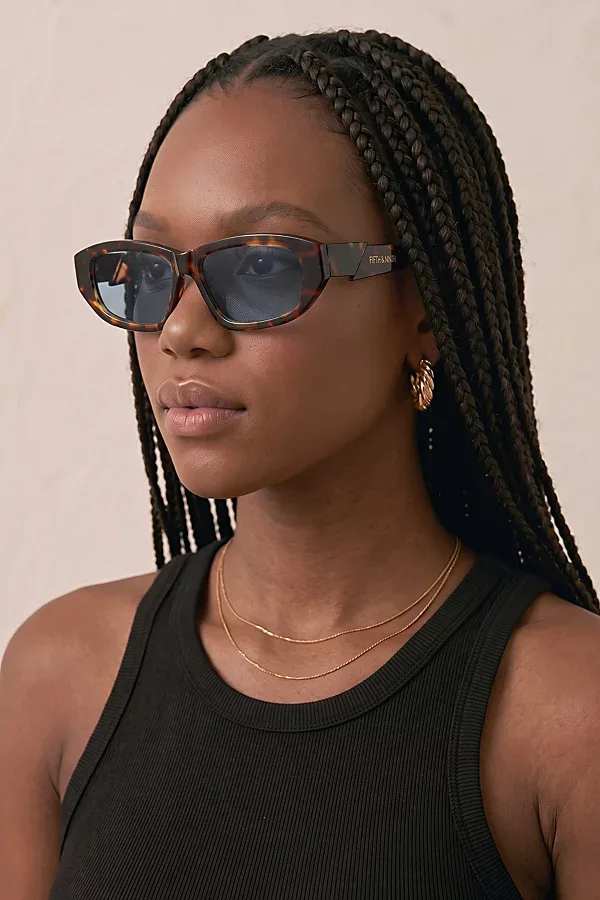 Fifth & Ninth Priya Rectangle Polarized Sunglasses by Fifth and Ninth