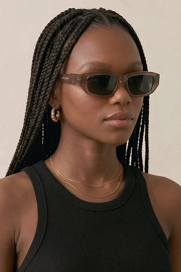 Fifth & Ninth Priya Rectangle Polarized Sunglasses