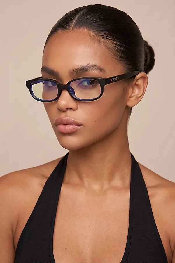 Fifth & Ninth Nita Rectangle Blue Light Blocking Glasses by Fifth and Ninth